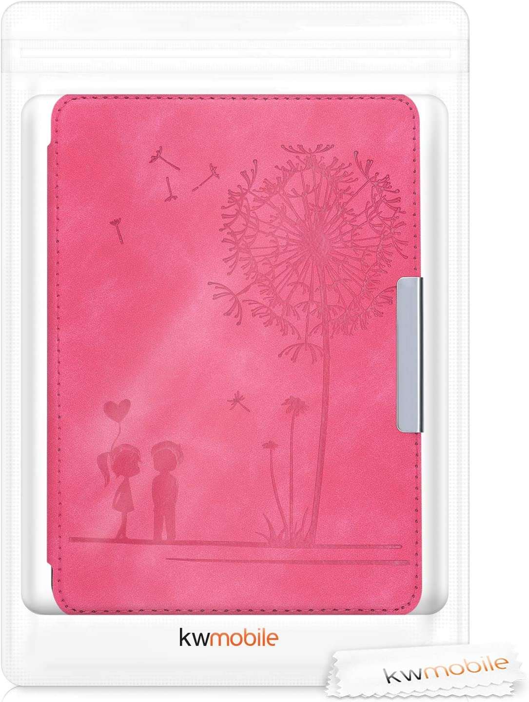 Puzdro KW Mobile - Dandelion Love Dark Pink - KW4897510 - pre Amazon Kindle Paperwhite 4 (2018) - ružové