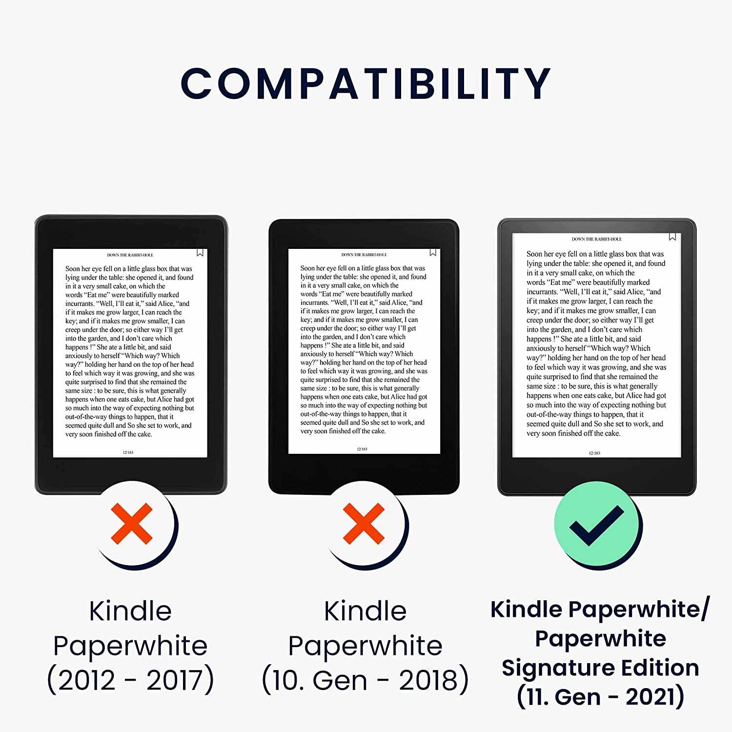 Púzdro KW Mobile (Kalibri) - Real Leather - KA5626601 - pre Amazon Kindle Paperwhite 5 (2021) - čierna koža