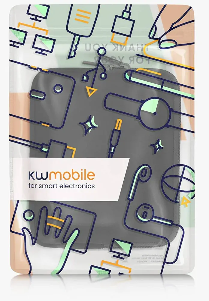Púzdro KW Mobile Neoprene Zipper - KW5739701 - Univerzálne púzdro pre čítačky 6-7" - čierne