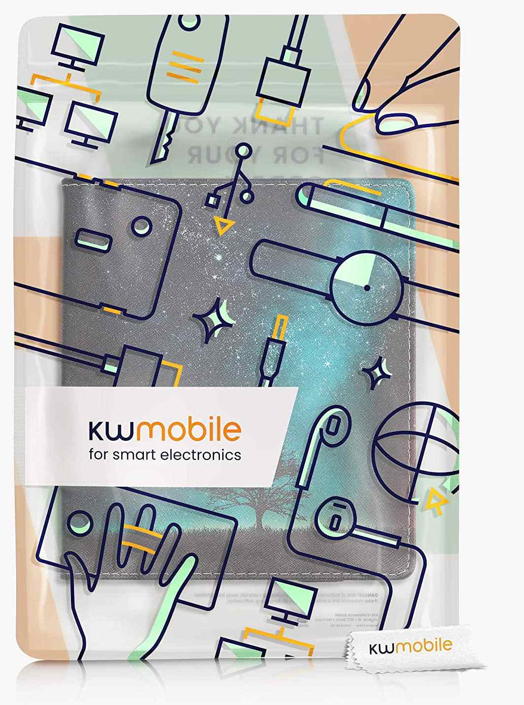 Púzdro KW Mobile - Cosmic Nature - KW4941802 - pre Amazon Kindle Oasis 2/3 - viacfarebné