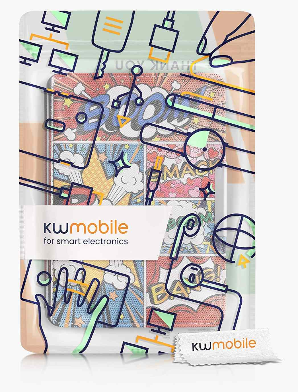 Puzdro KW Mobile - Comics Book - KW4556953 - pre Amazon Kindle Paperwhite 1/2/3 - viacfarebné
