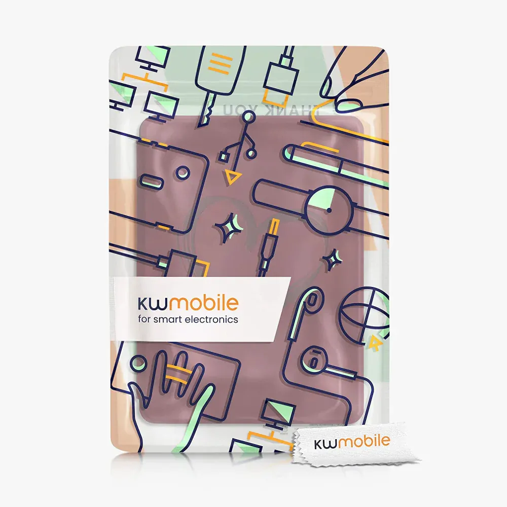 Puzdro KW Mobile - Brushed Heart - KW5625702 - pre Amazon Kindle Paperwhite 5 (2021) - tmavo červené