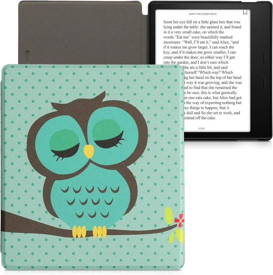 Púzdro KW Mobile - Sleeping Owl - KW4941724 - pre Amazon Kindle Oasis 2/3 - viacfarebné
