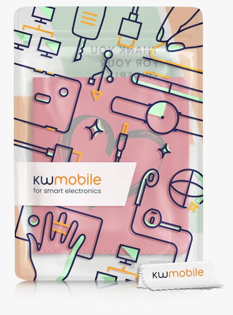 Puzdro KW Mobile - Brushed Heart - KW4941808 - pre Amazon Kindle Oasis 2/3 - červené