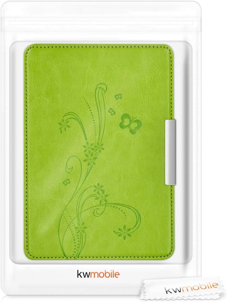 Puzdro KW Mobile - Butterfly Tendril - KW2313628 - pre Amazon Kindle Paperwhite 1/2/3 - zelené