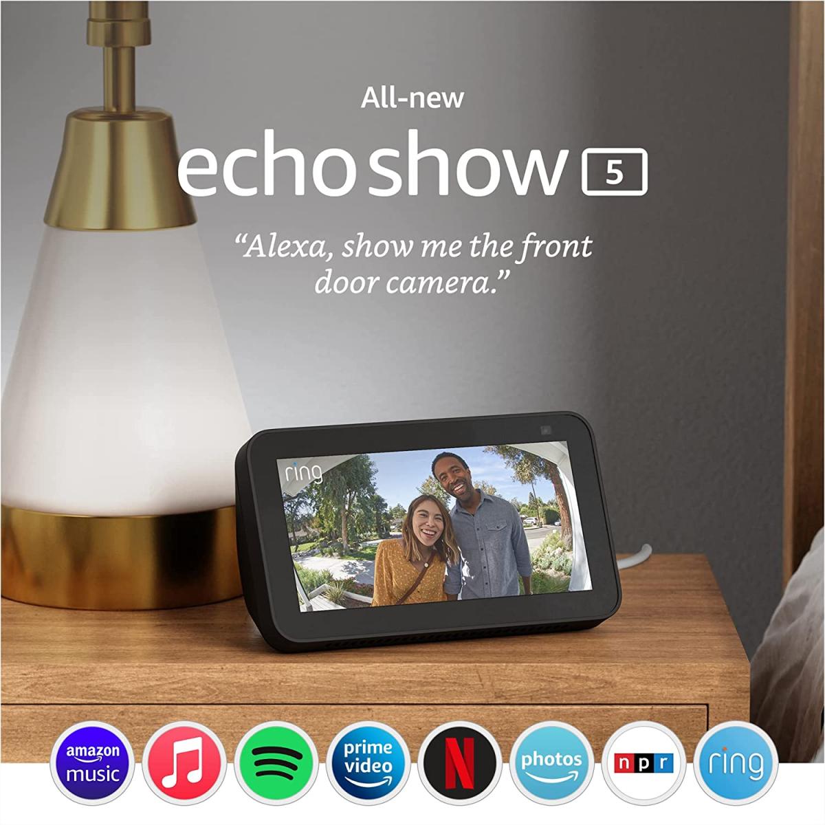 AMAZON ECHO SHOW 5 (2021, 2.GEN) - hlasový asistent s displejom 5,5" - čierny