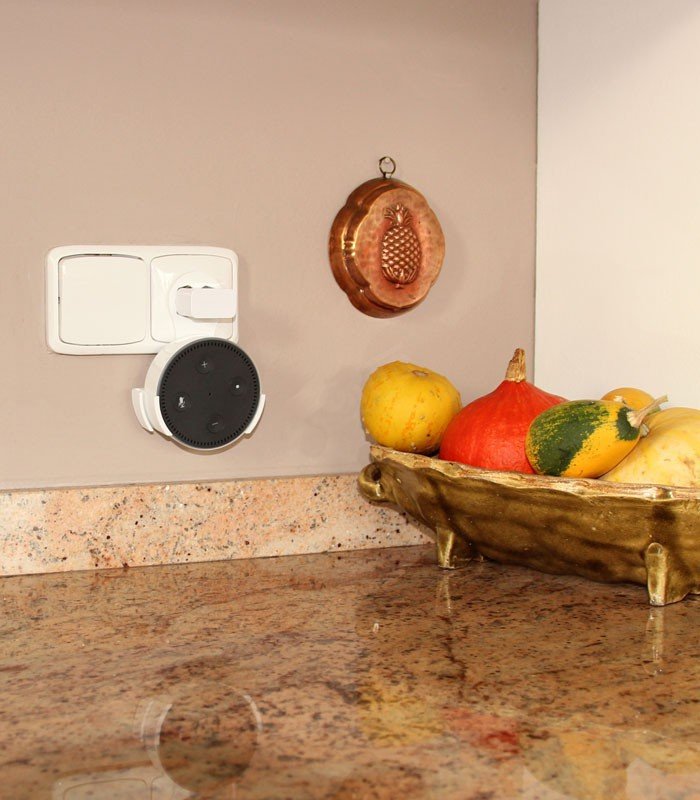 B-SAFE DRŽIAK AMAZON ECHO DOT CHARGER WALL MOUNT, BIELÝ