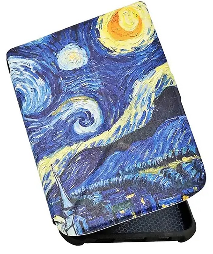 Origami Durable Lock ODL-103 púzdro pre Pocketbook 616 / 617 / 618 / 627 / 628 / 632 / 633 - motív Gogh, stojan, magnet