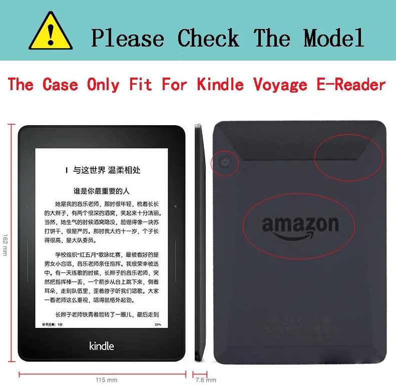 Durable Lock Fabric F-1244 - pre Amazon Kindle Voyage - svetlo modré