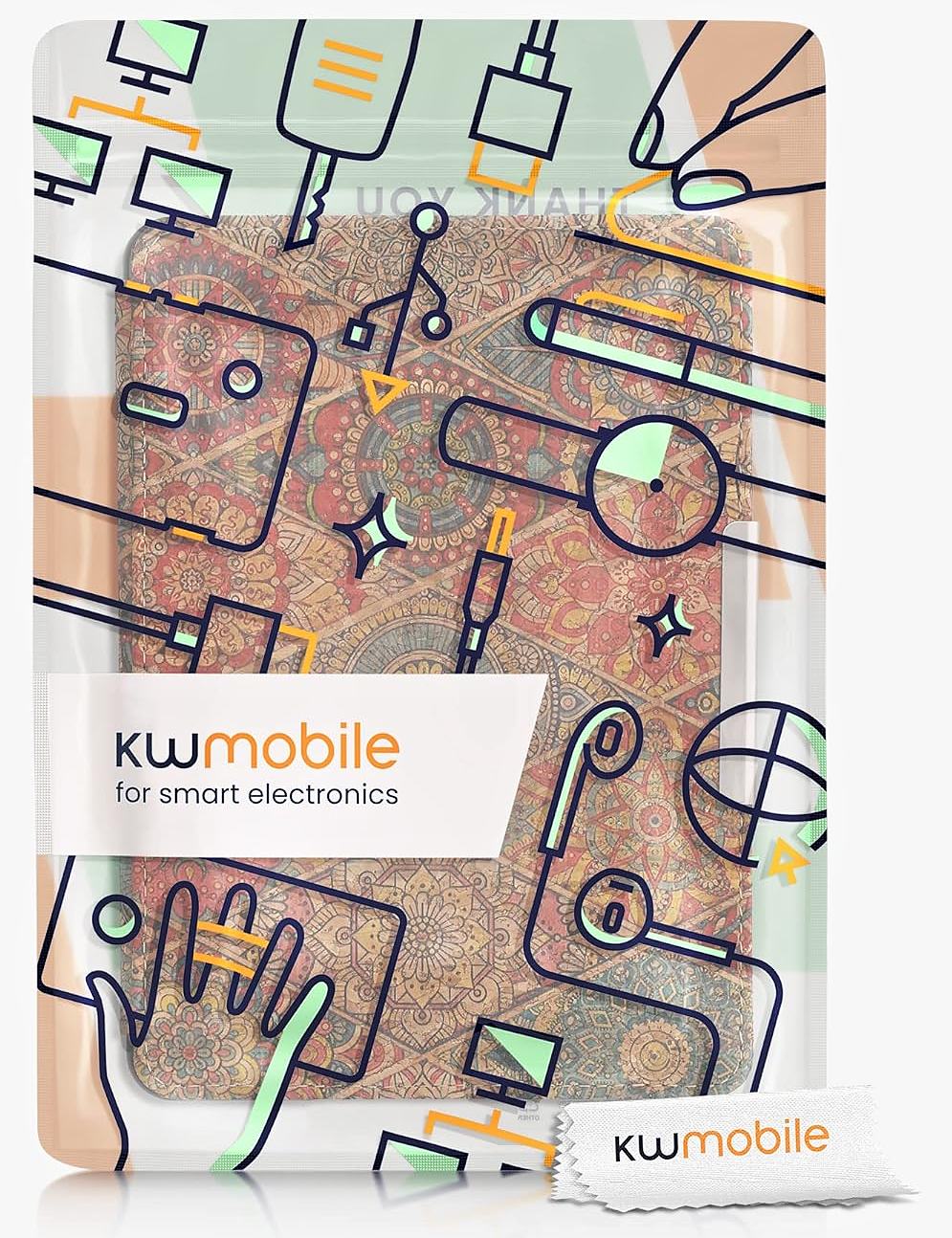 Púzdro KW Mobile - Fractions - KW5938901 - pre Amazon Kindle Paperwhite 1/2/3 - viacfarebné