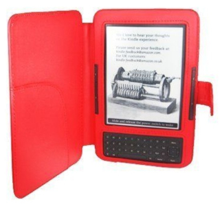 Amazon Kindle 3 Keyboard FORTRESS FT122 červené púzdro