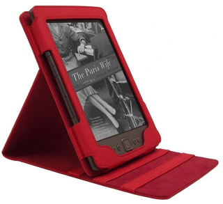 Shield Pro SCA01 Amazon Kindle 4, 5 - polohovateľný stojan, puzdro červené