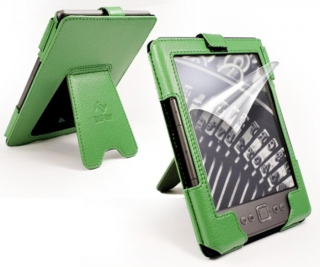 Tuff-Luv Sleek S2L zelené - pre Amazon Kindle 4/5 - púzdro, stojan