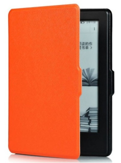 Obal na čítačku Kindle 8 - Durable Lock DL405 - oranžové, magnetické zatváranie, AutoSleep