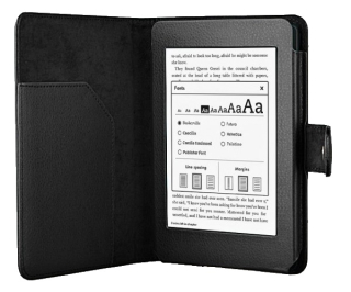 Obal na čítačku Kindle Paperwhite 1, 2, 3 Protect PT136 čierne, magnet, AutoSleep
