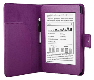 Púzdro pre Amazon Kindle Paperwhite 1, 2, 3 - Protect PT138 - fialové, magnet, AutoSleep