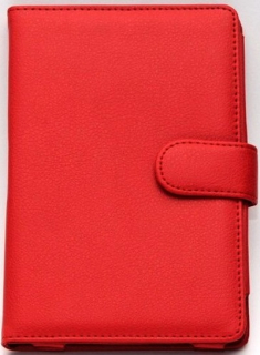 Obal na čítačku Pocketbook 614 / 615 / 622 / 623 / 624 / 625 / 626 / 631 / 640 / 641 - FORTRESS FT140, červené, magnet