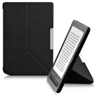 Puzdro Origami Durable Lock pre Pocketbook 614 / 615 / 624 / 625 / 626 - čierne, stojan, magnet