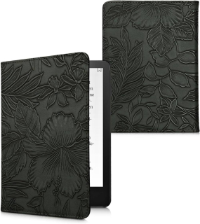 Puzdro KW Mobile - Embossing Flowers - KW5781020 - pre Amazon Kindle Paperwhite 5 (2021) - viacfarebné, vrecko na ruku