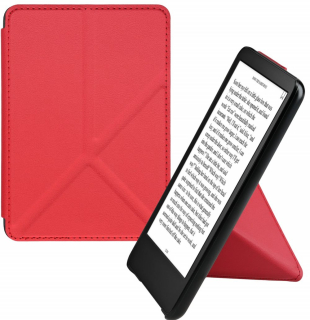 Puzdro KW Mobile - Origami Red Leather - KW5999709 - pre Amazon Kindle 2022 - červené