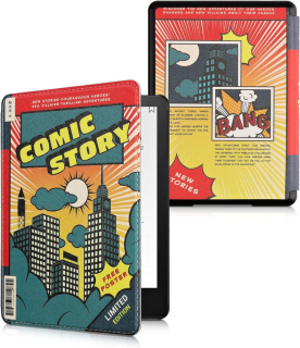 Puzdro KW Mobile - Comic Story - KW5781008 - pre Amazon Kindle Paperwhite 5 (2021) - viacfarebné