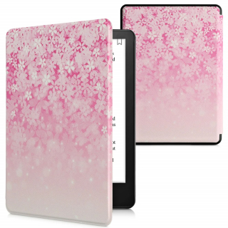 Púzdro KW Mobile - Pink Flowers - KW5625658 - pre Amazon Kindle Paperwhite 5 (2021) - viacfarebné