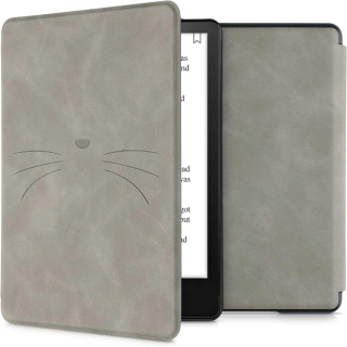 Puzdro KW Mobile - Meow Meow - KW5625705 - pre Amazon Kindle Paperwhite 5 (2021) - šedé