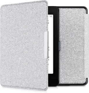 Puzdro KW Mobile - Glitter Uniform - KW4664470 - pre Amazon Kindle Paperwhite 4 (2018) - strieborné