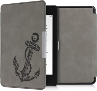 Puzdro KW Mobile - Vintage Anchor - KW4897506 - pre Amazon Kindle Paperwhite 4 (2018) - šedé