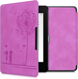 Puzdro KW Mobile - Dandelion Love Dark Violet - KW4897511 - pre Amazon Kindle Paperwhite 4 (2018) - fialové