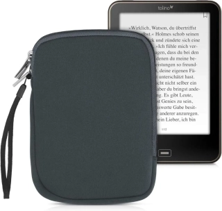 Púzdro KW Mobile Neoprene Zipper - KW5033422 - Univerzálne púzdro pre čítačky 6" - šedé