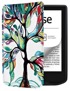 Púzdro B-SAFE LOCK 3512, obal na Pocketbook 629 Verse / 634 Verse Pro - magnetické zatváranie, AutoSleep, motív Tree
