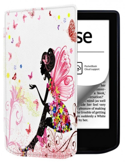 Púzdro B-SAFE LOCK 3513, obal na Pocketbook 629 Verse / 634 Verse Pro - magnetické zatváranie, AutoSleep, motív Fairy