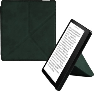 Puzdro KW Mobile - Origami Nubuk Stand - KW6006978 - pre Amazon Kindle Oasis 2/3 - zelené