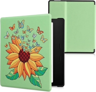 Puzdro KW Mobile - Sunflower Butterflies - KW4941723 - pre Amazon Kindle Oasis 2/3 - viacfarebné