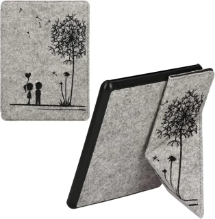 Puzdro KW Mobile - Origami Felt Dandelion Love - KW4690801 - pre Amazon Kindle Paperwhite 5 (2021) - šedé