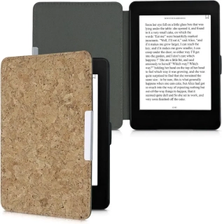 Puzdro KW Mobile Cork - KW5740324 - pre Amazon Kindle Paperwhite 1/2/3 - hnedý korok