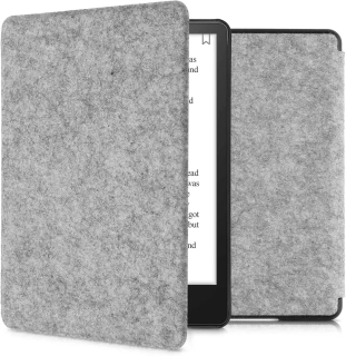 Puzdro KW Mobile Felt Fabric - KW5625925 - pre Amazon Kindle Paperwhite 5 (2021) - svetlo šedé