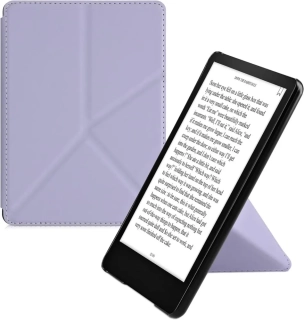 Puzdro KW Mobile - Origami Lavender Leather - KW57158108 - pre Amazon Kindle Paperwhite 5 (2021) - svetlo fialové