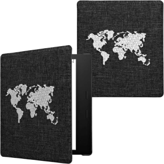 Puzdro KW Mobile Felt Travel Outline - KW6075201 - pre Amazon Kindle Oasis 2/3 - čierne
