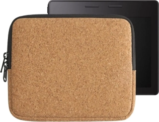 Púzdro KW Mobile Cork Zipper - KW5901424 - Univerzálne púzdro pre čítačky 6-7" - hnedé