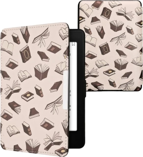Puzdro KW Mobile - Books And Pages - KW2811841 - pre Amazon Kindle Paperwhite 1/2/3 - viacfarebné