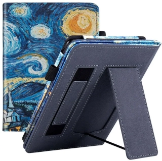 Fortress FT4015 Premium - puzdro so stojanom pre Amazon Kindle Paperwhite 5 (2021) - motív Gogh, magnet, AutoSleep