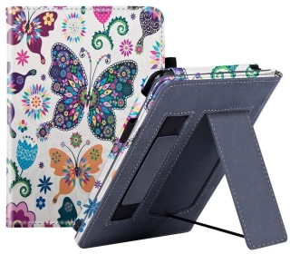 Fortress FT4016 Premium - puzdro so stojanom pre Amazon Kindle Paperwhite 5 (2021) - motív Butterfly, magnet, AutoSleep