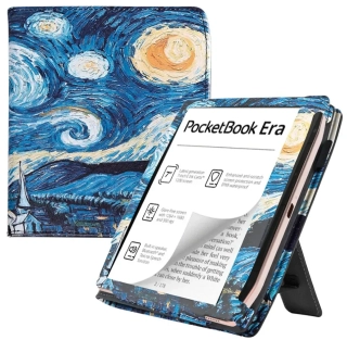 Fortress FT4033 - puzdro so stojanom pre Pocketbook 700 Era - motív Gogh, magnet, AutoSleep