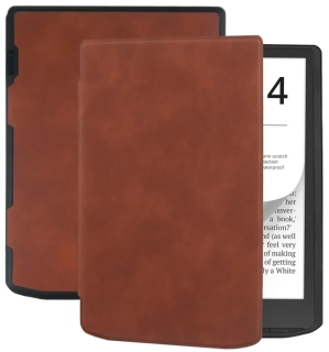 Puzdro Durable Lock DL4041, obal na Pocketbook 743G InkPad 4 a Pocketbook 743C InkPad Color (2/3) - hnedé, magnetické zatváranie, AutoSleep