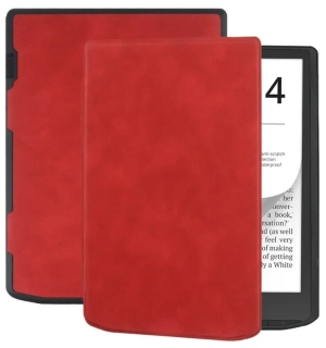 Puzdro Durable Lock DL4042, obal na Pocketbook 743G InkPad 4 a Pocketbook 743C InkPad Color (2/3) - červené, magnetické zatváranie, AutoSleep