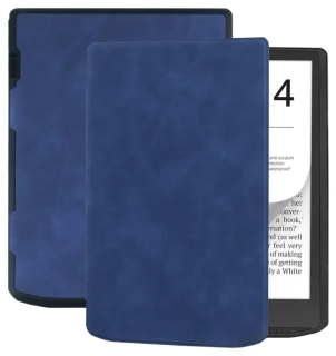 Puzdro Durable Lock DL4043, obal na Pocketbook 743G InkPad 4 a Pocketbook 743C InkPad Color (2/3) - tmavo modré, magnetické zatváranie, AutoSleep