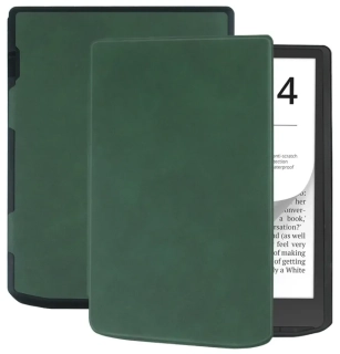 Puzdro Durable Lock DL4045, obal na Pocketbook 743G InkPad 4 a Pocketbook 743C InkPad Color (2/3) - zelené, magnetické zatváranie, AutoSleep