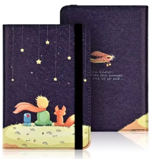 Armori Wraper W008 - univerzálne puzdro na čítačky kníh, 6" displej - motív Little Prince